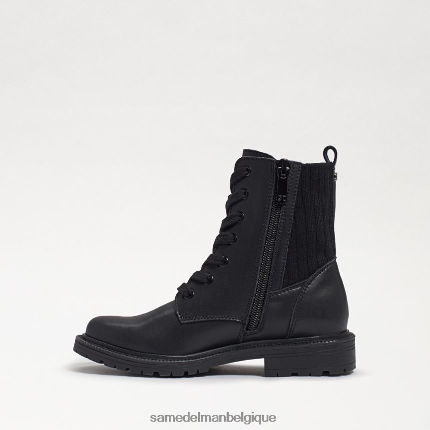 botte de combat Lydell Sam Edelman enfants Cuir noir JZ0XZ01010 chaussure