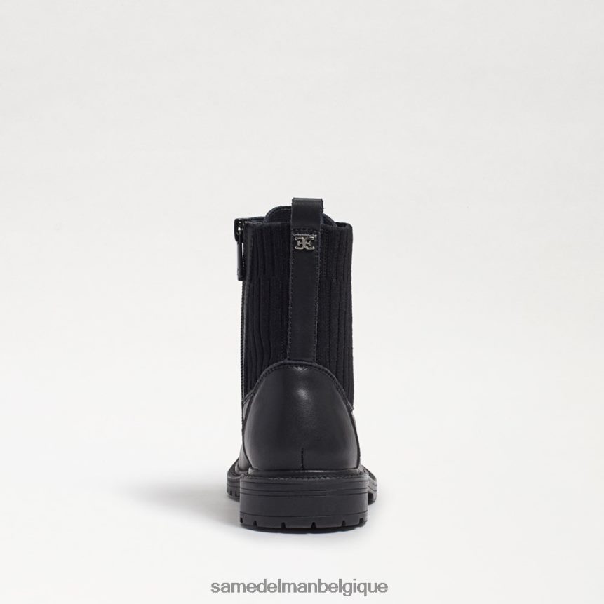 botte de combat Lydell Sam Edelman enfants Cuir noir JZ0XZ01010 chaussure