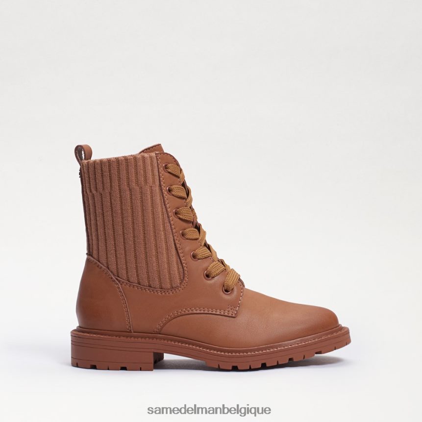 botte de combat Lydell Sam Edelman enfants cuir marron lt cuoio JZ0XZ01009 chaussure