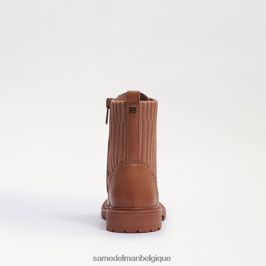 botte de combat Lydell Sam Edelman enfants cuir marron lt cuoio JZ0XZ01009 chaussure