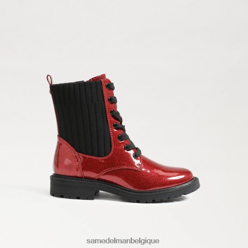 botte de combat Lydell Sam Edelman enfants rouge rubis JZ0XZ01012 chaussure