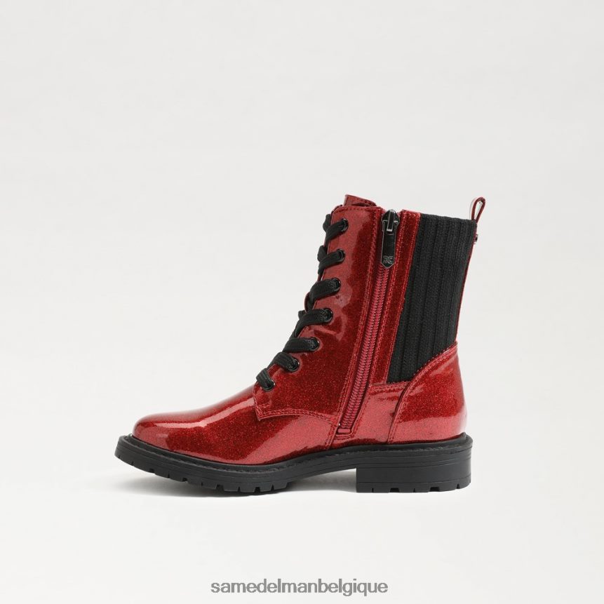 botte de combat Lydell Sam Edelman enfants rouge rubis JZ0XZ01012 chaussure