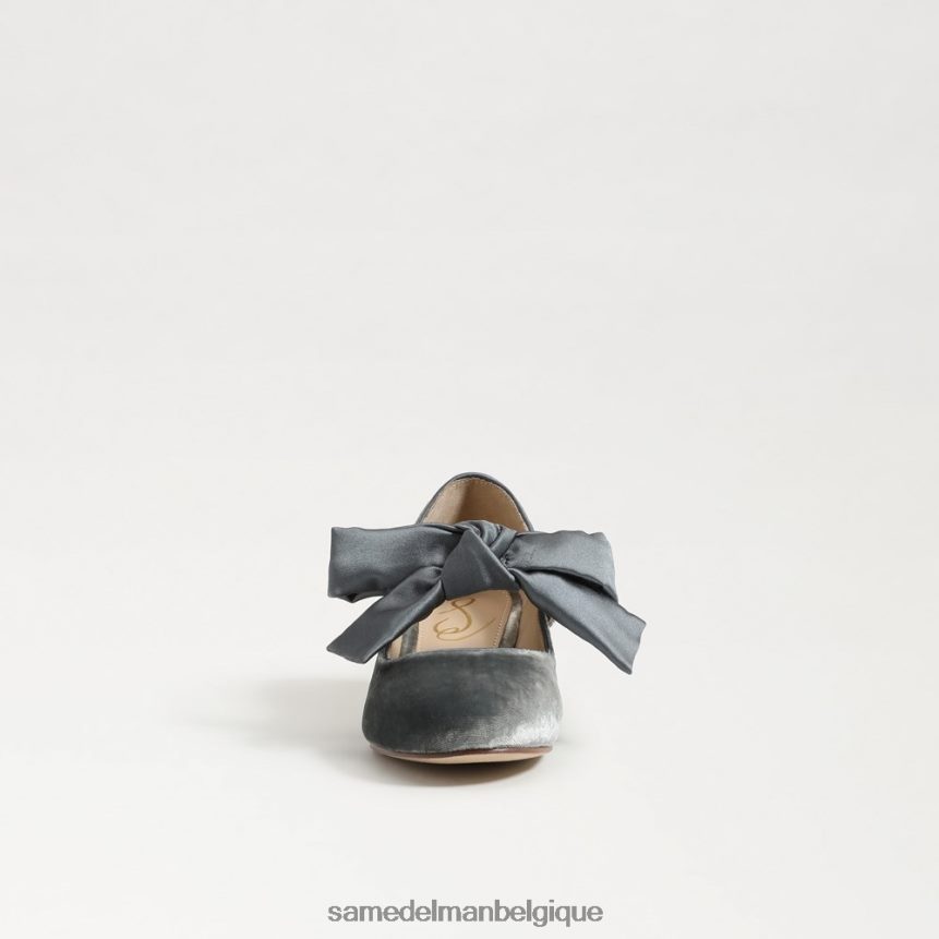 Mary Jane à talon bloc en peluche Sam Edelman enfants bleu fumé JZ0XZ0933 chaussure