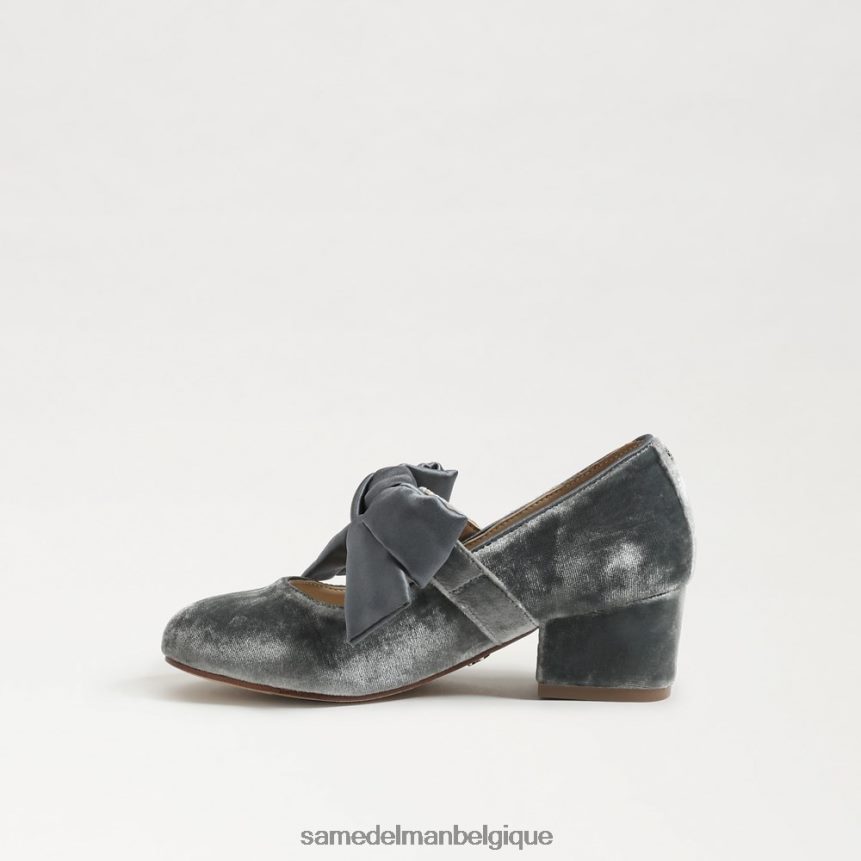 Mary Jane à talon bloc en peluche Sam Edelman enfants bleu fumé JZ0XZ0933 chaussure