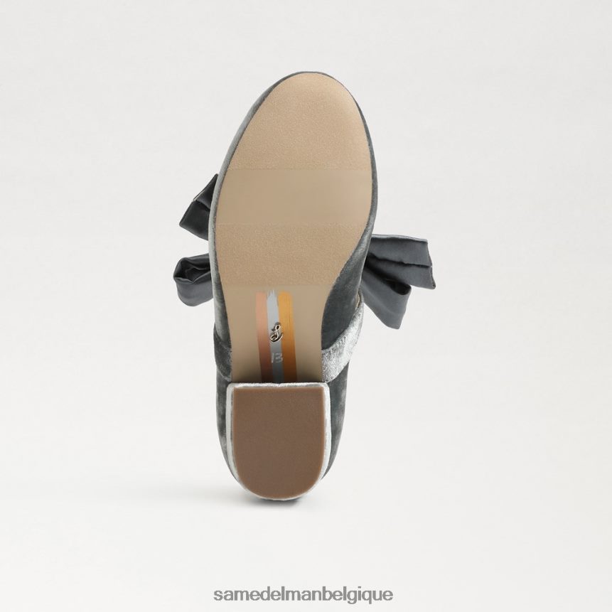 Mary Jane à talon bloc en peluche Sam Edelman enfants bleu fumé JZ0XZ0933 chaussure