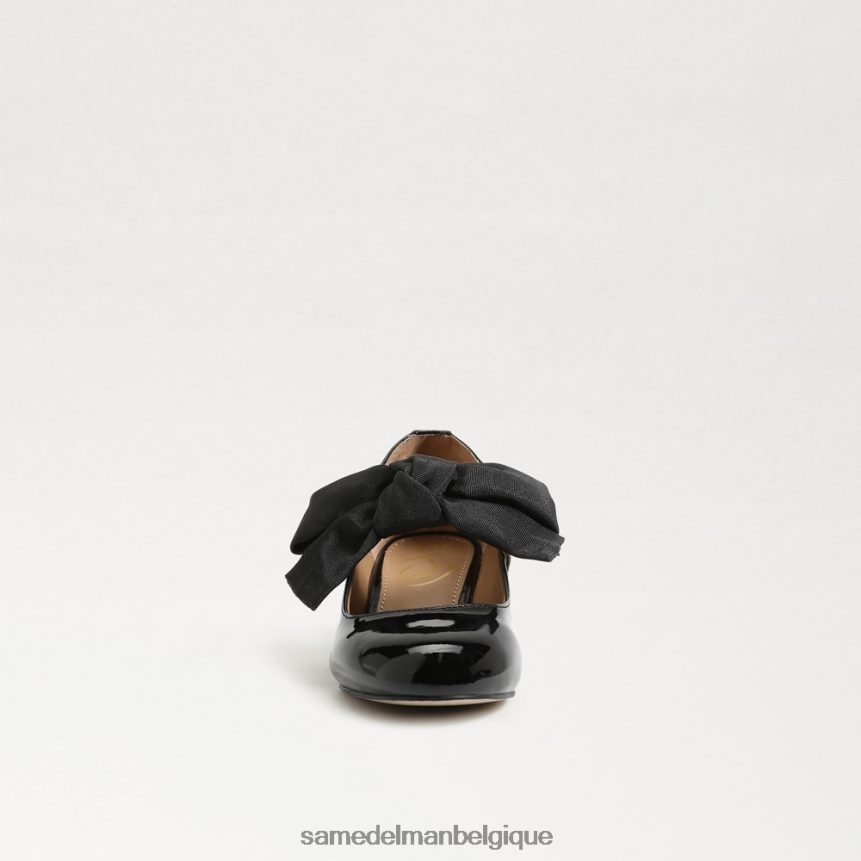 Mary Jane à talon bloc en peluche Sam Edelman enfants vernis noir JZ0XZ0935 chaussure