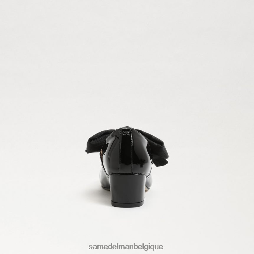 Mary Jane à talon bloc en peluche Sam Edelman enfants vernis noir JZ0XZ0935 chaussure