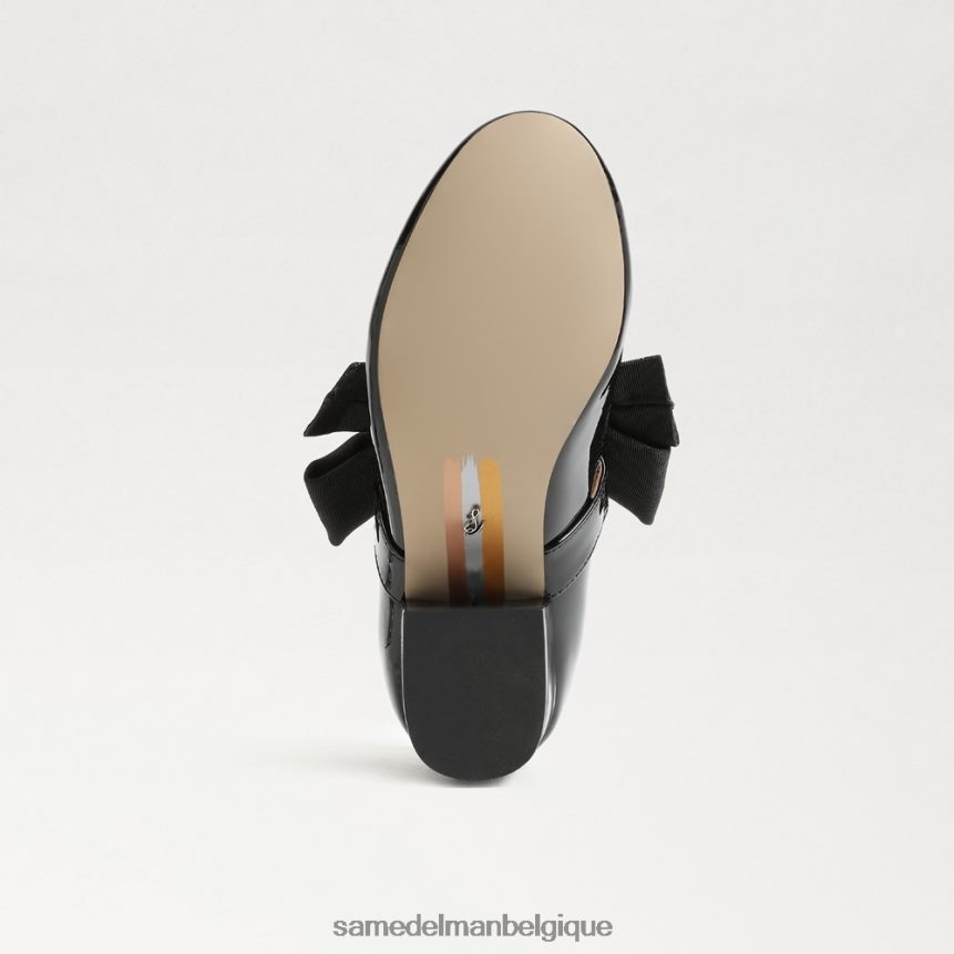 Mary Jane à talon bloc en peluche Sam Edelman enfants vernis noir JZ0XZ0935 chaussure