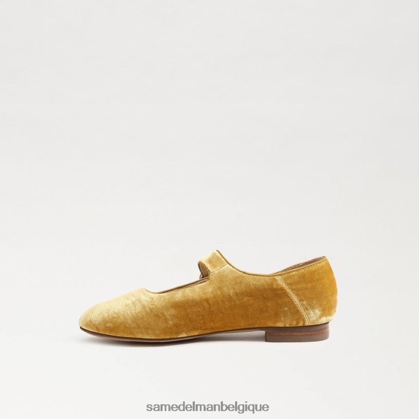 Michaela Mary Jane Sam Edelman enfants velours safran JZ0XZ0913 chaussure