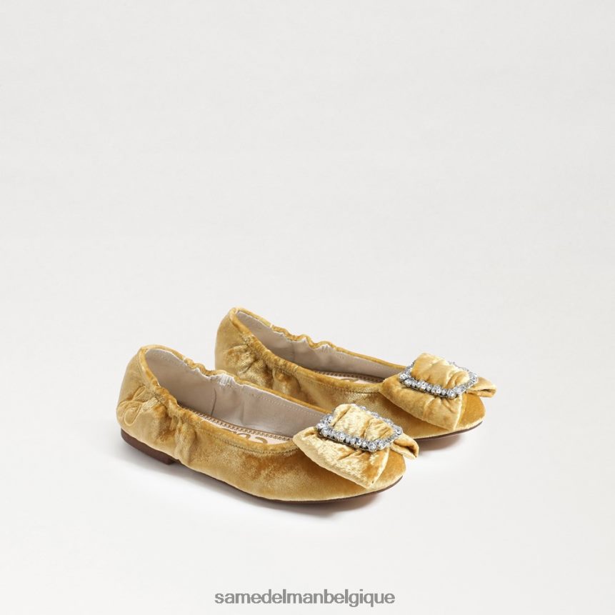 ballerine farah Sam Edelman enfants velours safran JZ0XZ01056 chaussure