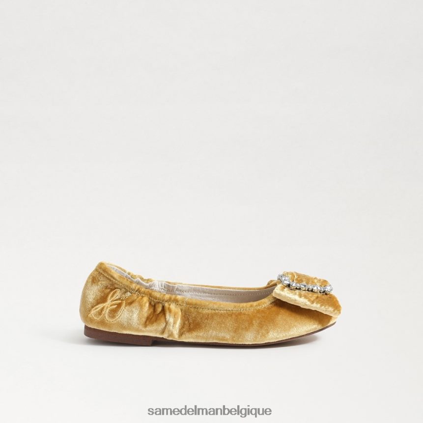 ballerine farah Sam Edelman enfants velours safran JZ0XZ01056 chaussure