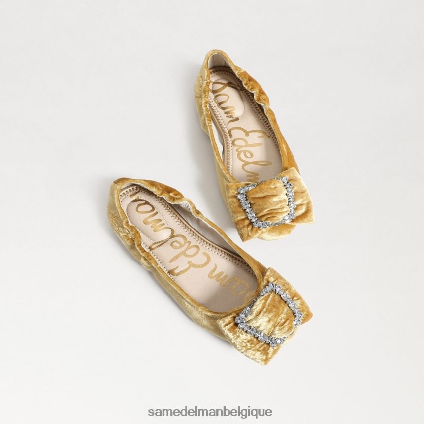 ballerine farah Sam Edelman enfants velours safran JZ0XZ01056 chaussure