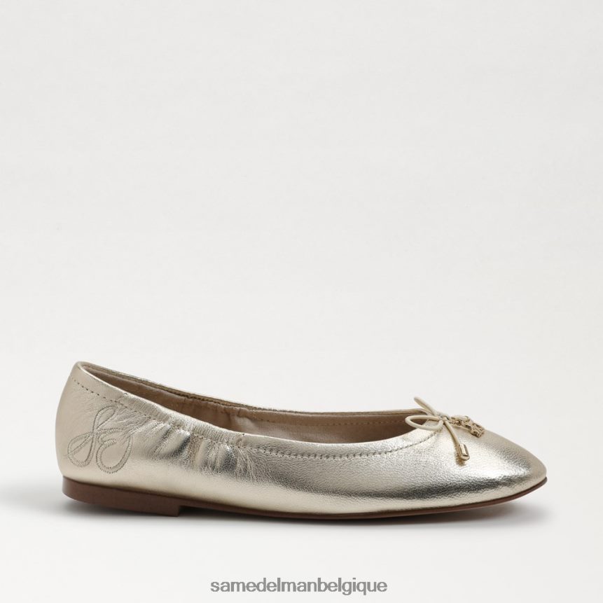 ballerines Felicia Sam Edelman enfants cuir à la feuille d'or JZ0XZ0993 chaussure