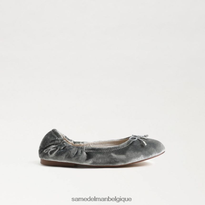 ballerines Felicia Sam Edelman enfants velours bleu fumé JZ0XZ0982 chaussure
