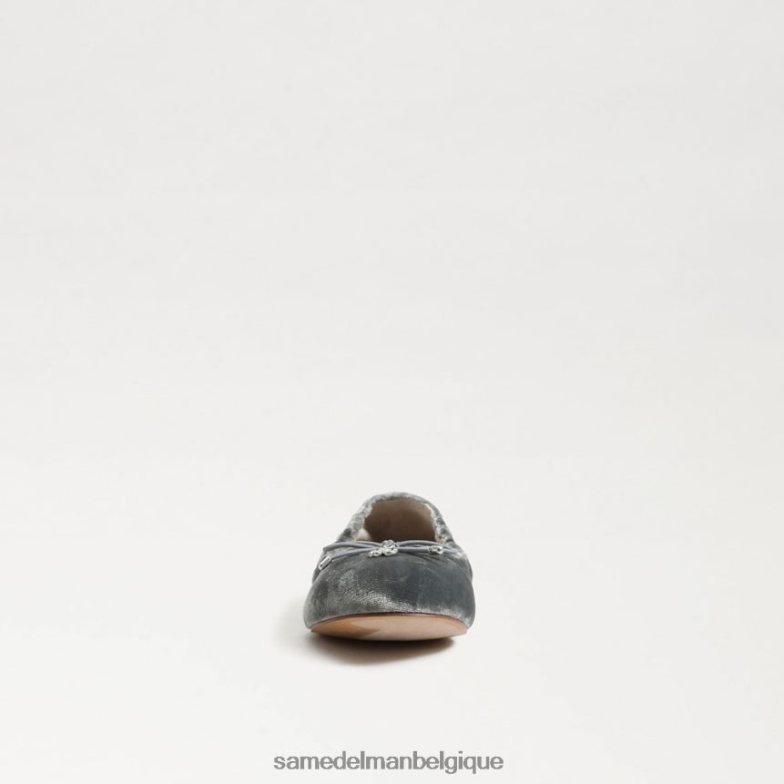 ballerines Felicia Sam Edelman enfants velours bleu fumé JZ0XZ0982 chaussure