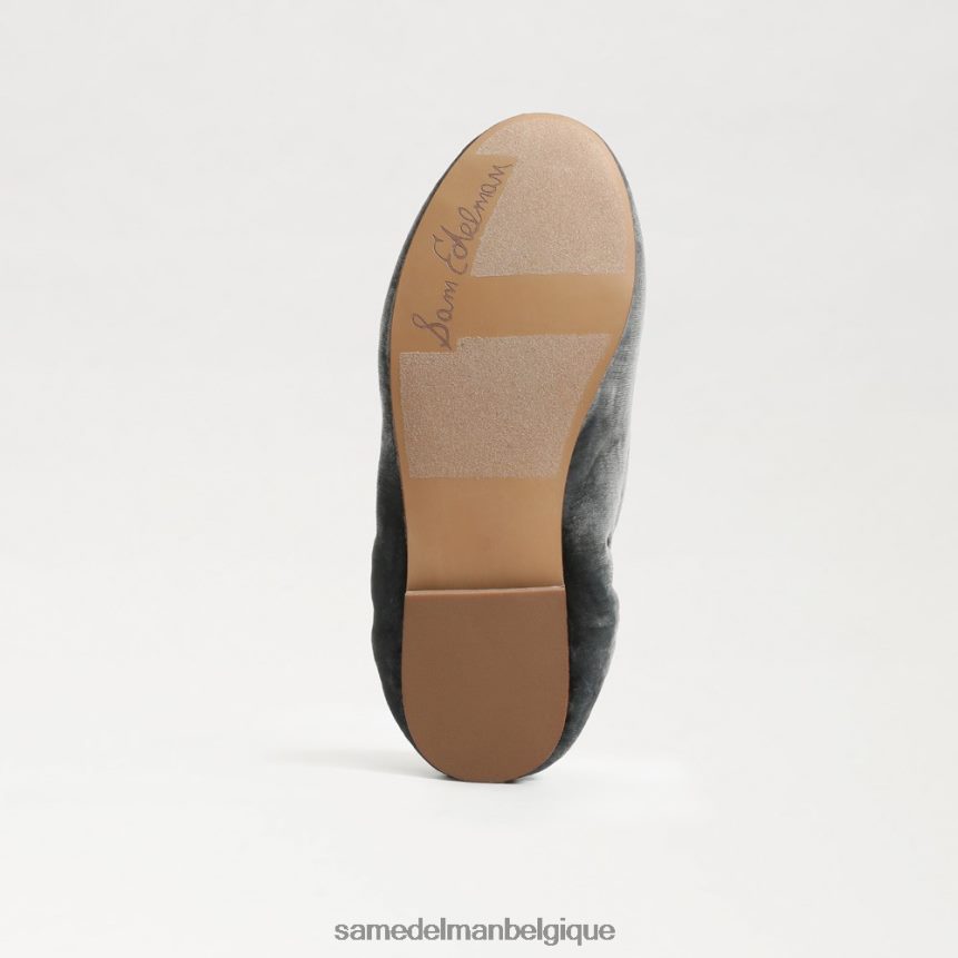 ballerines Felicia Sam Edelman enfants velours bleu fumé JZ0XZ0982 chaussure