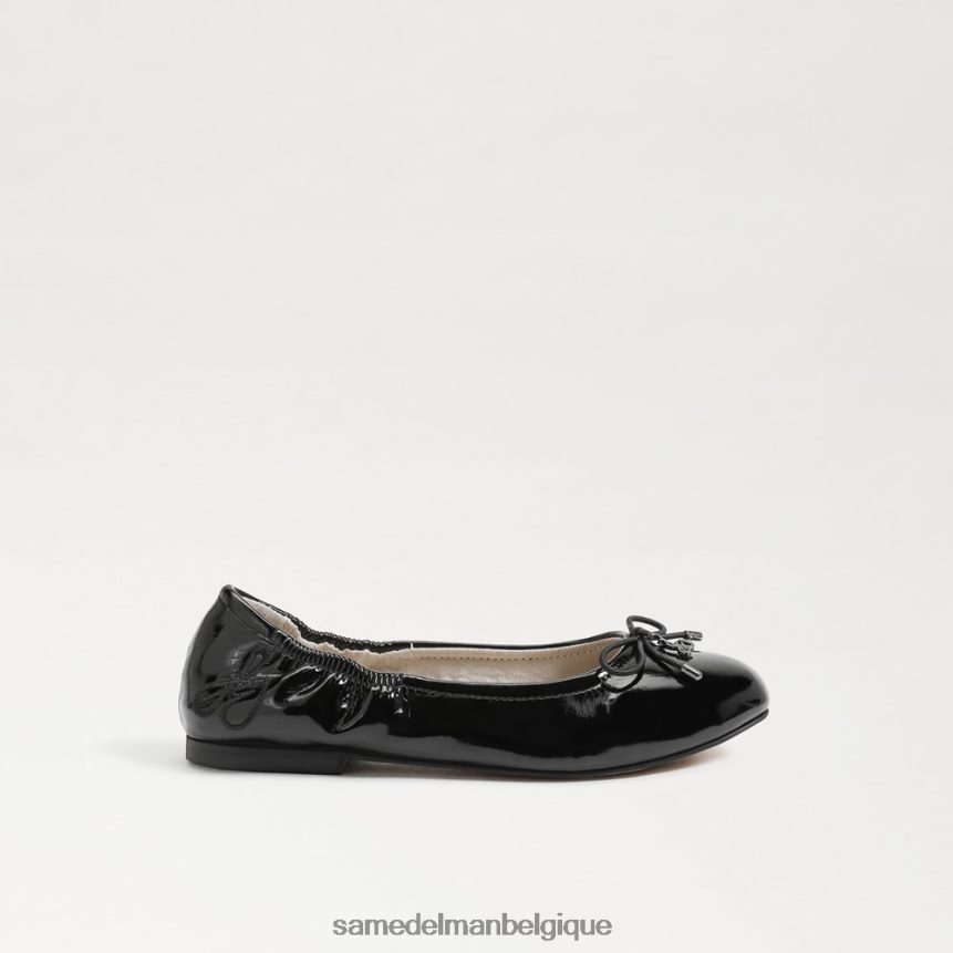 ballerines Felicia Sam Edelman enfants vernis noir JZ0XZ0998 chaussure