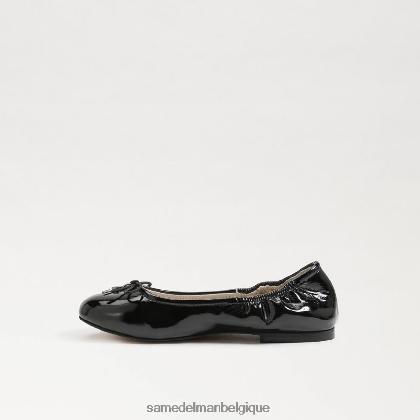 ballerines Felicia Sam Edelman enfants vernis noir JZ0XZ0998 chaussure