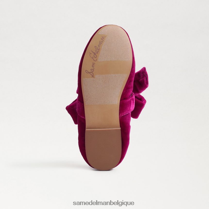 ballerines Felicity Sam Edelman enfants velours framboise JZ0XZ01022 chaussure