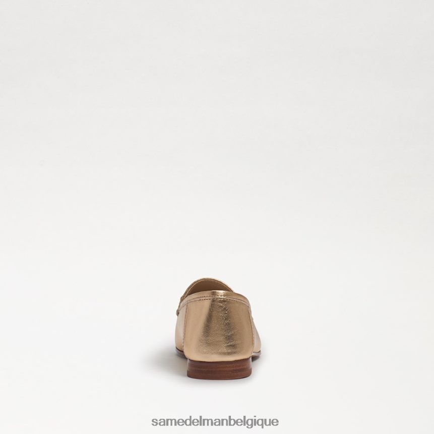 mocassin Loraine Sam Edelman enfants cuir à la feuille d'or JZ0XZ0902 chaussure