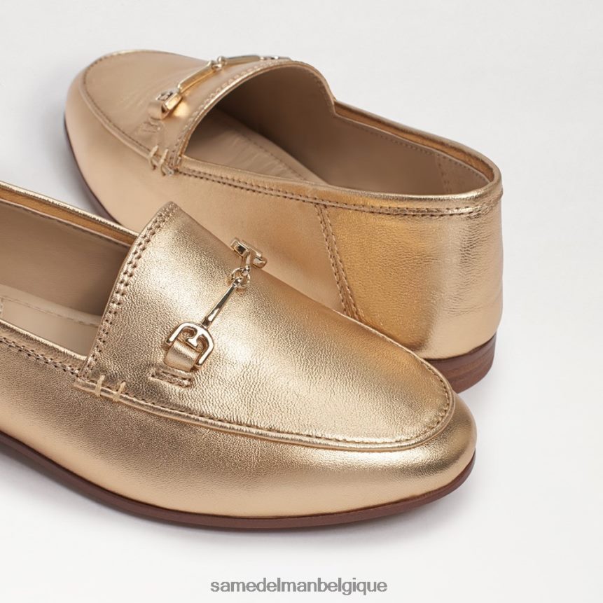 mocassin Loraine Sam Edelman enfants cuir à la feuille d'or JZ0XZ0902 chaussure