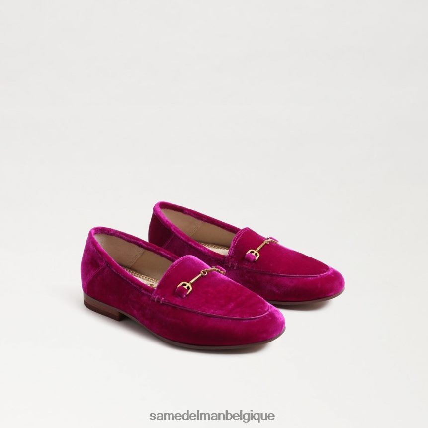 mocassin Loraine Sam Edelman enfants velours framboise JZ0XZ0895 chaussure