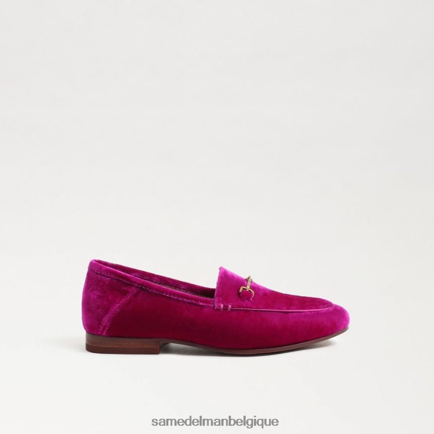 mocassin Loraine Sam Edelman enfants velours framboise JZ0XZ0895 chaussure