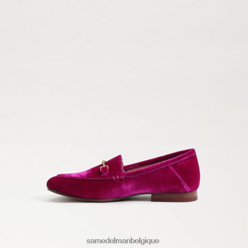 mocassin Loraine Sam Edelman enfants velours framboise JZ0XZ0895 chaussure
