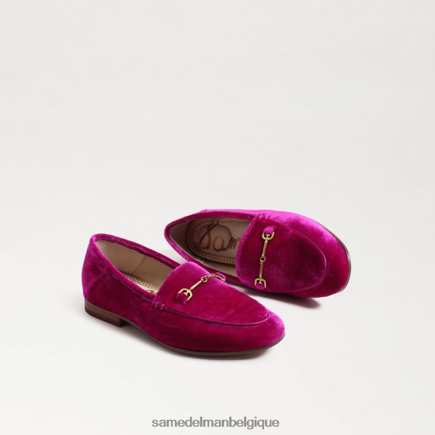 mocassin Loraine Sam Edelman enfants velours framboise JZ0XZ0895 chaussure