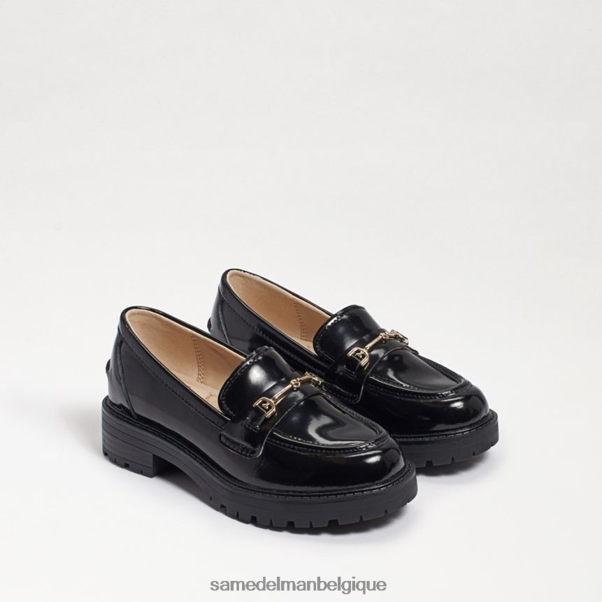 mocassin tully Sam Edelman enfants cuir box noir JZ0XZ0922 chaussure