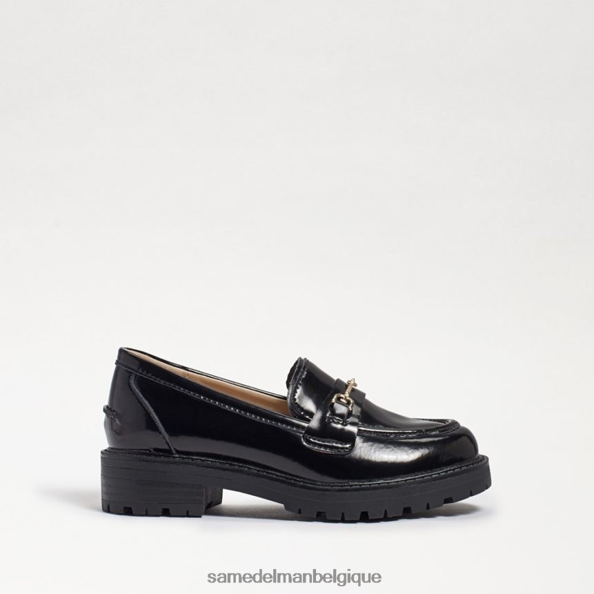 mocassin tully Sam Edelman enfants cuir box noir JZ0XZ0922 chaussure