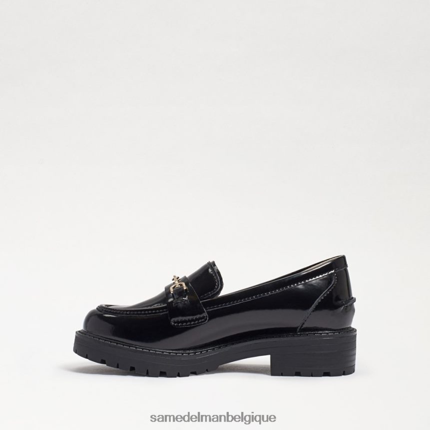 mocassin tully Sam Edelman enfants cuir box noir JZ0XZ0922 chaussure