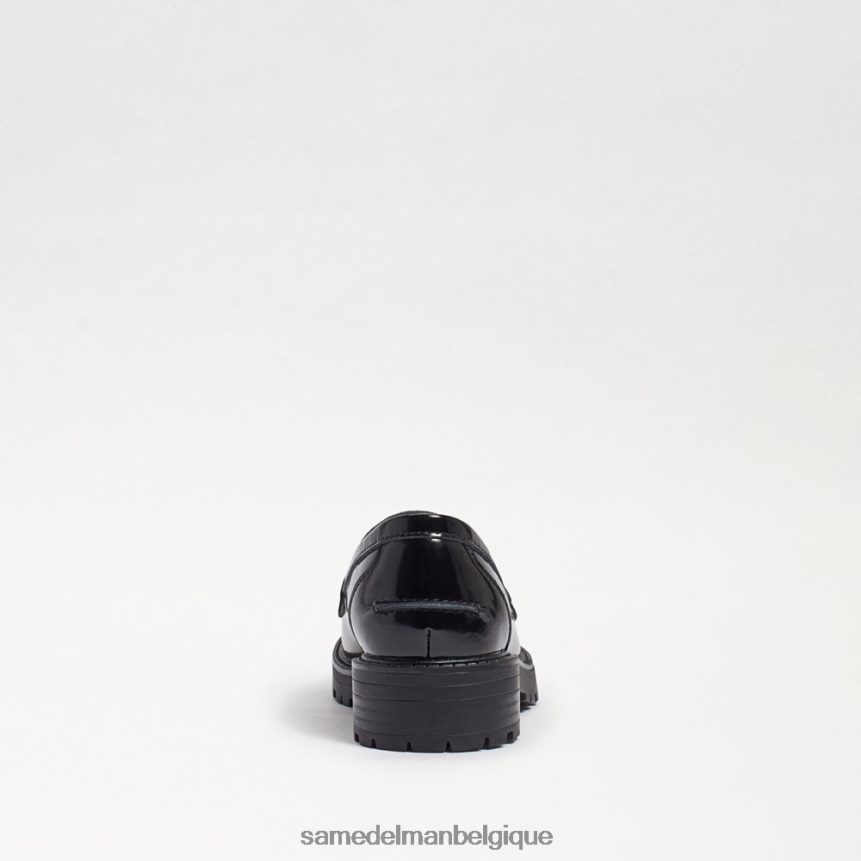 mocassin tully Sam Edelman enfants cuir box noir JZ0XZ0922 chaussure