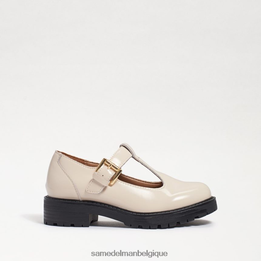 mocassins taelor à semelle crantée Sam Edelman enfants cuir de boîte ivoire moderne JZ0XZ0928 chaussure