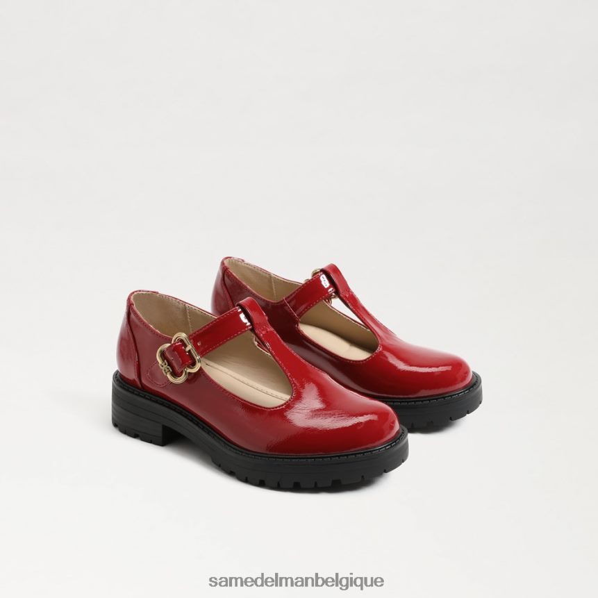 mocassins taelor à semelle crantée Sam Edelman enfants rouge foncé JZ0XZ0932 chaussure