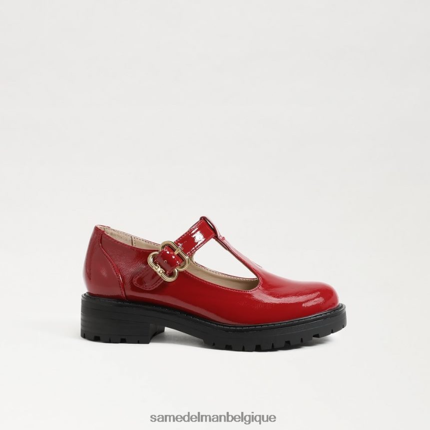 mocassins taelor à semelle crantée Sam Edelman enfants rouge foncé JZ0XZ0932 chaussure