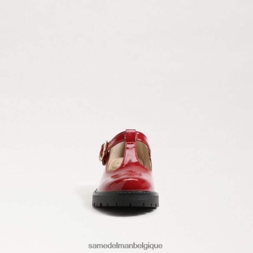 mocassins taelor à semelle crantée Sam Edelman enfants rouge foncé JZ0XZ0932 chaussure