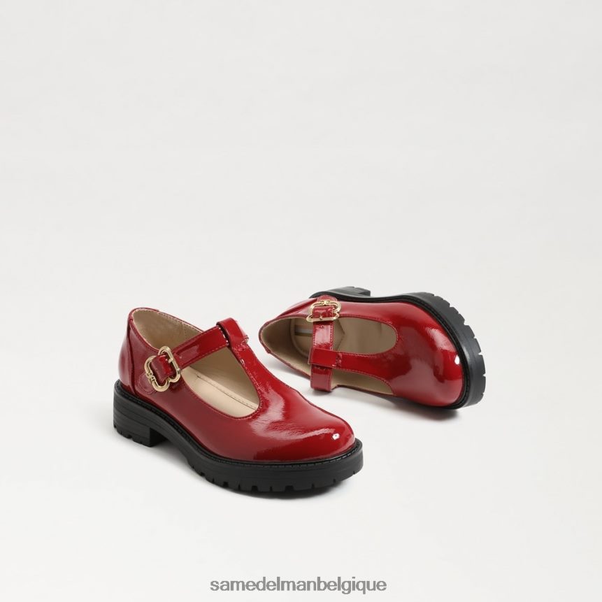 mocassins taelor à semelle crantée Sam Edelman enfants rouge foncé JZ0XZ0932 chaussure