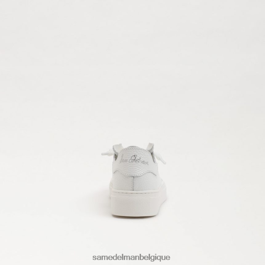 sneaker à lacets coquelicot Sam Edelman enfants blanc JZ0XZ0924 chaussure