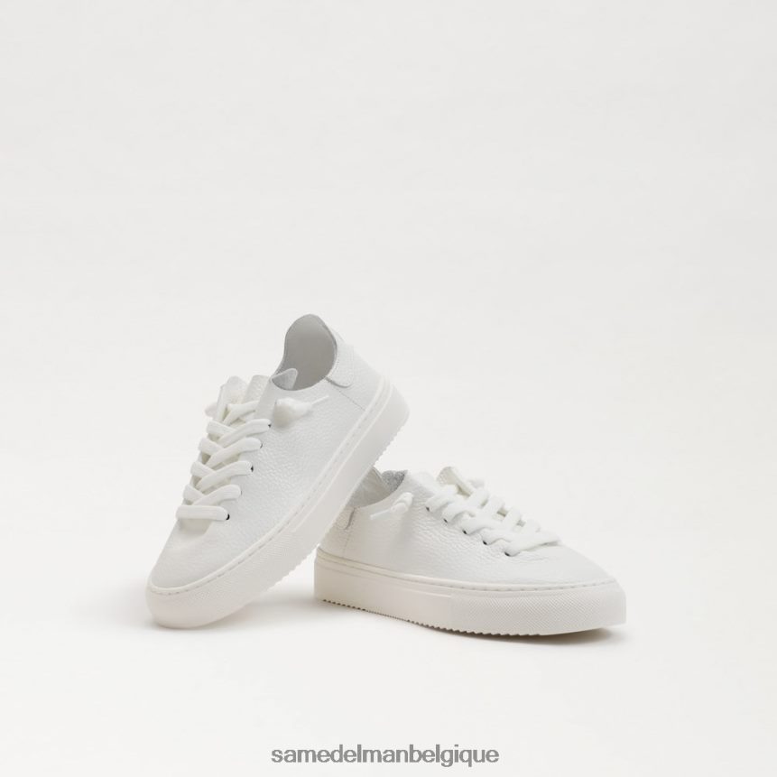 sneaker à lacets coquelicot Sam Edelman enfants blanc JZ0XZ0924 chaussure