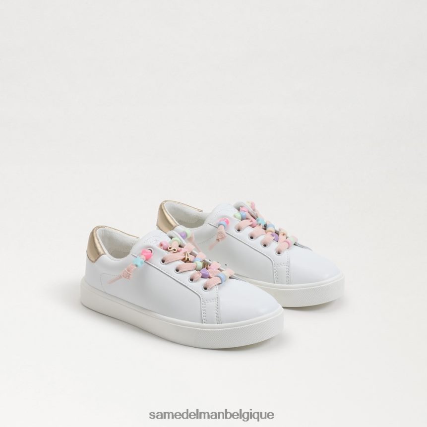 sneaker éthylique Sam Edelman enfants blanc brillant JZ0XZ0911 chaussure