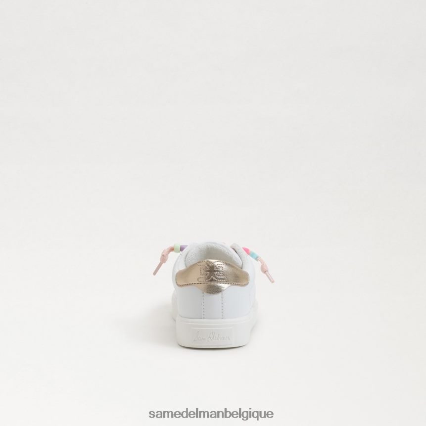 sneaker éthylique Sam Edelman enfants blanc brillant JZ0XZ0911 chaussure