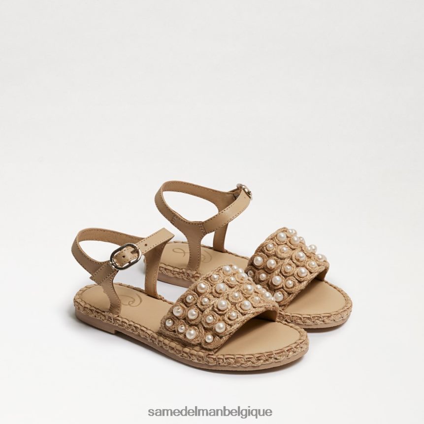sandale de houx Sam Edelman enfants lin naturel JZ0XZ01049 chaussure