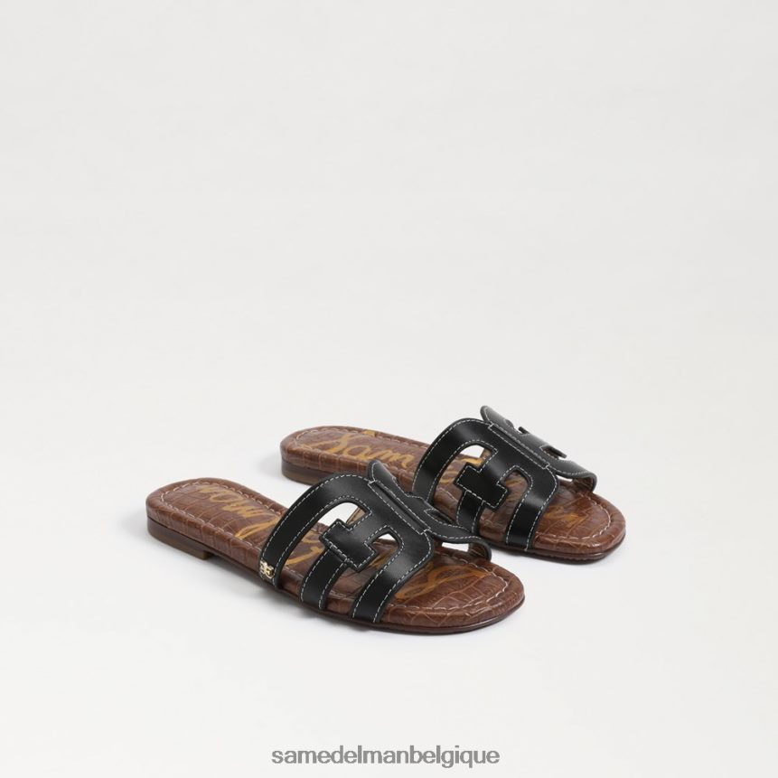 sandale à enfiler baie Sam Edelman enfants Cuir noir JZ0XZ0891 chaussure