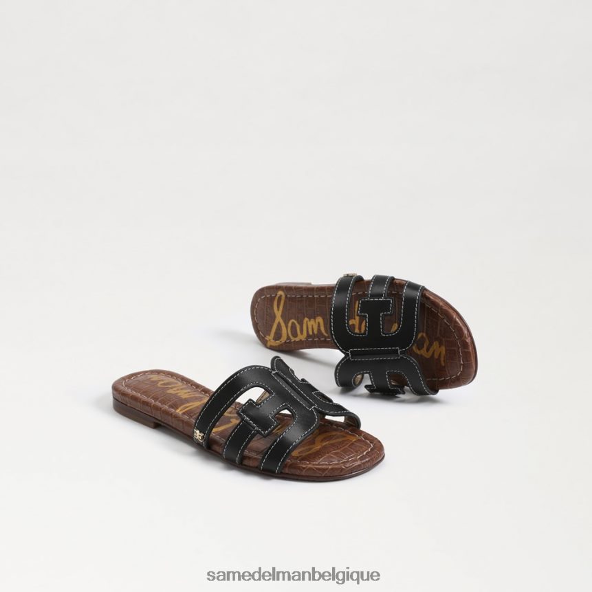 sandale à enfiler baie Sam Edelman enfants Cuir noir JZ0XZ0891 chaussure