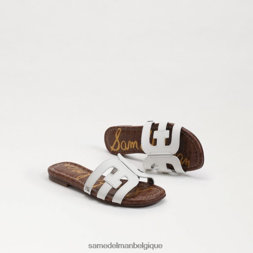 sandale à enfiler baie Sam Edelman enfants blanc brillant JZ0XZ0890 chaussure