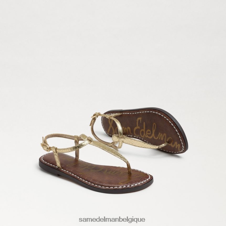 sandale tong gigi Sam Edelman enfants boa doré métallisé JZ0XZ0936 chaussure