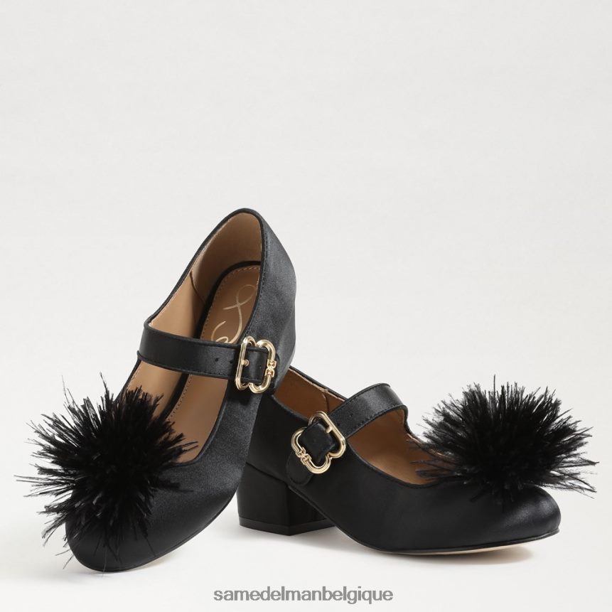 Mary Jane à talon bloc Talia Sam Edelman enfants Cuir noir JZ0XZ01046 chaussure