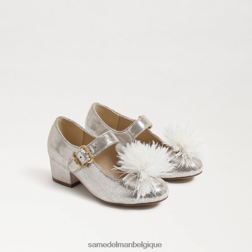 Mary Jane à talon bloc Talia Sam Edelman enfants argent doux JZ0XZ01047 chaussure