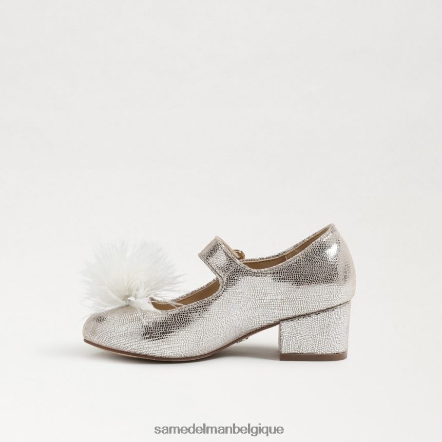 Mary Jane à talon bloc Talia Sam Edelman enfants argent doux JZ0XZ01047 chaussure